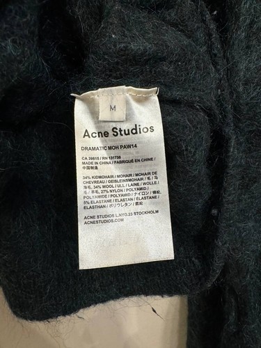 Acne Studios dramatic mohair rare sweater avant garde wool size M rare - Picture 4 of 7