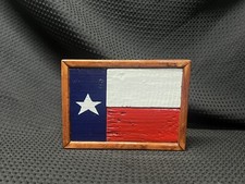 Small Wooden Texas Flag