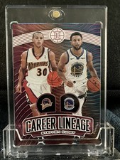 Stephen Curry/ 25 Only 2019 Panini-Illusions #13 Career Lineage/ 25 Pink-Purp