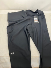 Under Armour Women's HeatGear High Waisted Pocketed Capri Black 2X