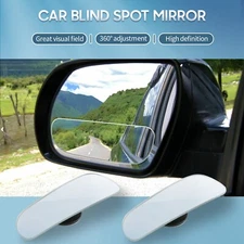 2Pcs 360° Wide Angle Convex Rear Side View Blind Spot Mirror Universal Car Auto
