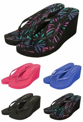 armani wedge flip flops