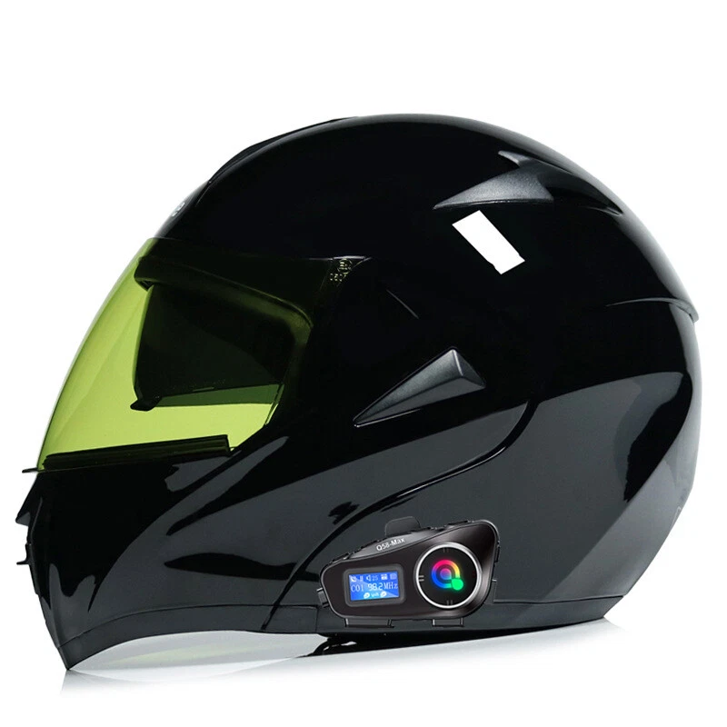 Auriculares de intercomunicación Bluetooth para casco de motocicleta cascos de motor modulares aprobados por el DOT  Foto 2 de 4