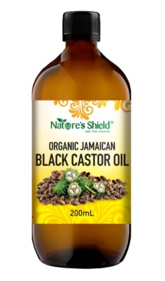 New Nature's Shield Organic Jamaican Black Castor Oil 200ml