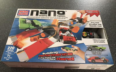 Mega Bloks Nano Building System Smokin  Stunt Speedway 220 Pieces Ages 7+ New