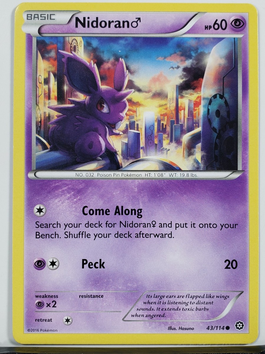 Nidoran 43/114 - VLP - XY Steam Siege Pokemon Card - $2 Combined