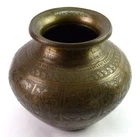 Antique 10 Avatar Of Vishnu Hindu Religion Rare indian Brass Water Pot. G56-81