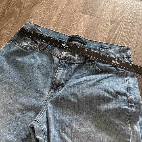 Calvin Klein Denim Patchwork Heart Jeans - Size 12 Low Rise Bootcut - Picture 3 of 6