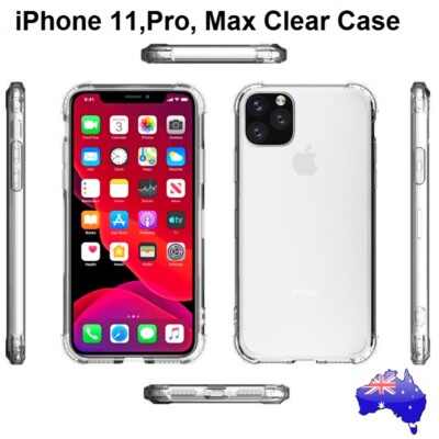 Soft Clear Bumper Case For iPhone 11 Pro MAX HQ Shockproof
