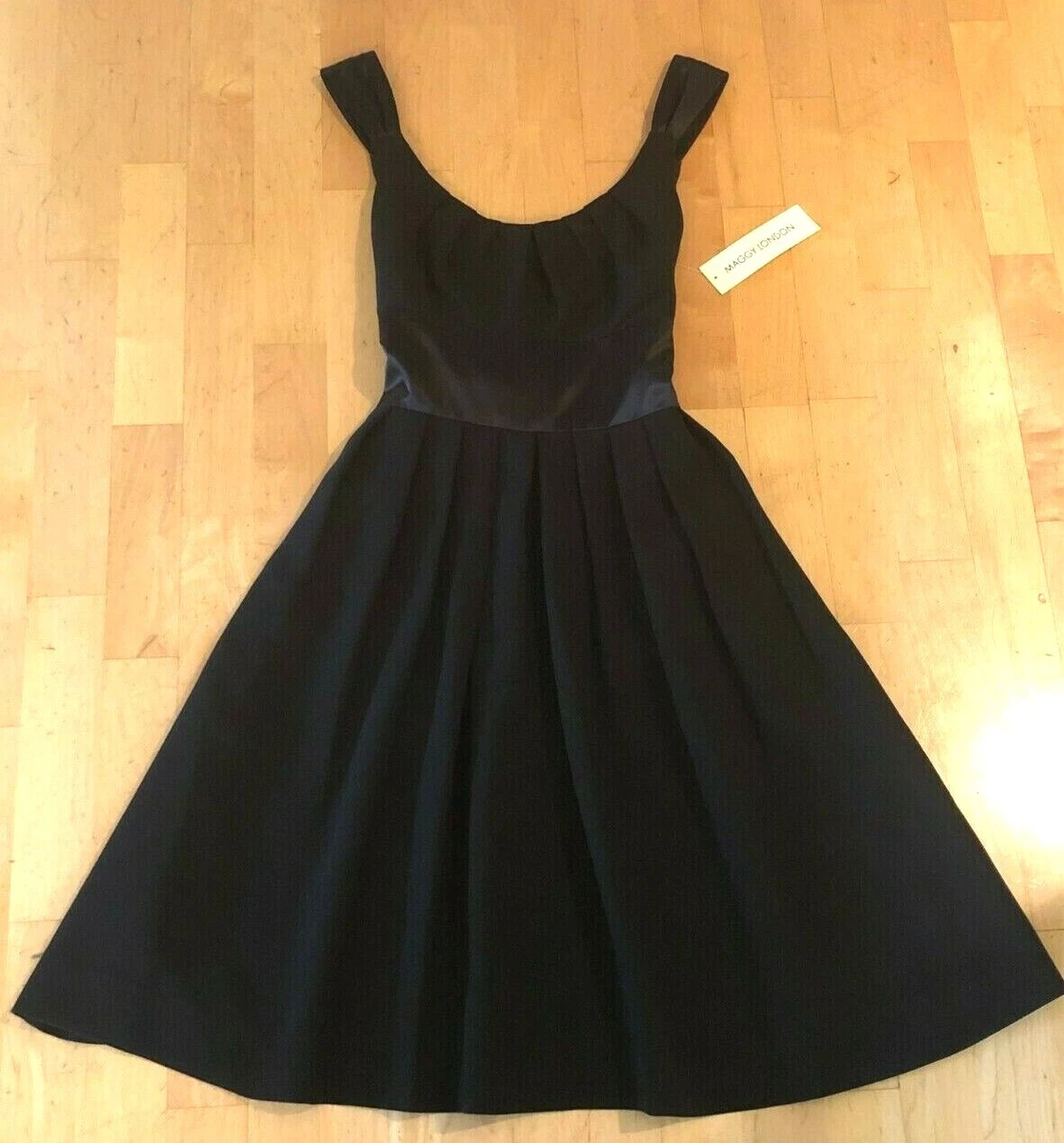 NWT Black Cocktail DRESS Women's Size 8 Lined MACYS / MAGGY LONDON New MSRP  $128 | eBay