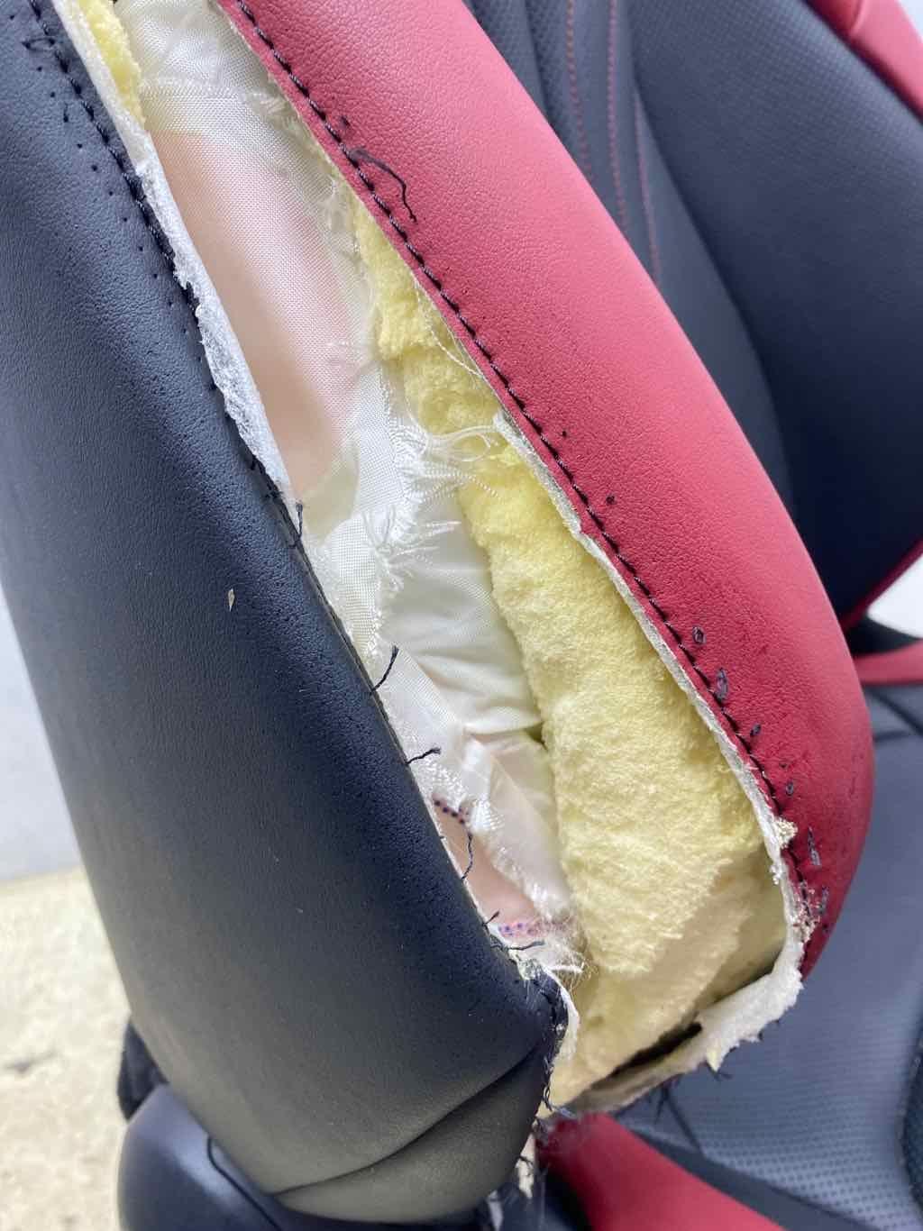 2021 2023 LEXUS RCF RIGHT SEAT BLACK/ RED LEATHER *NO BAG+SCUFFS