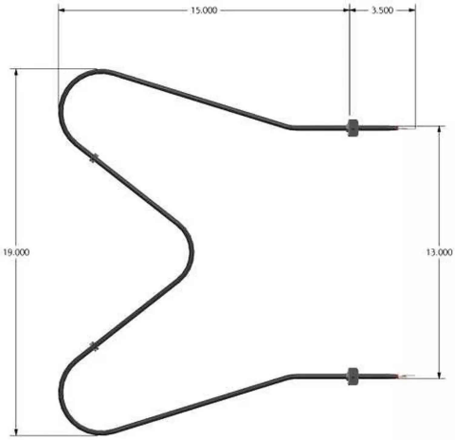 Oven Bake Element Replaces Frigidaire 316075104 316075103 5303051519