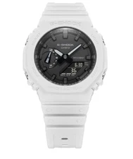 G-Shock Casio Carbon Core Analog-Digital Men's White GA-2100-7A Watch