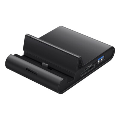 8 in 1 HUB Telefon-Dockingstation USB Type C HUB in schwarz