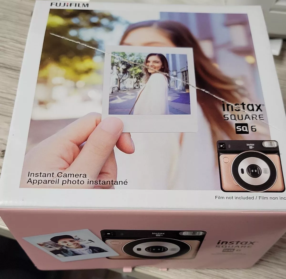 SQ6 Fujifilm Instax Square Instant Film Camera Graphite BLUSH GOLD Open box