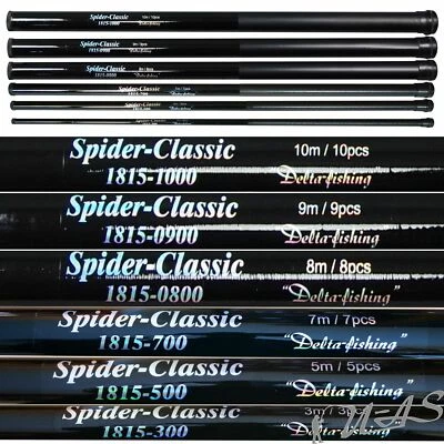 Delta-Fishing Tele Stippe 3 bis 10 M Stipp Rute CB Funkantenne Geocaching Sha