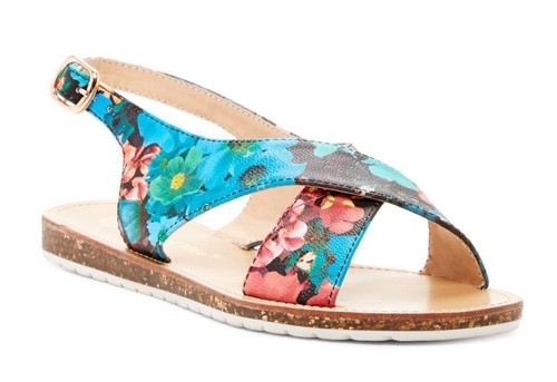 Women's Chase & Chloe Yuri-3 Floral Sandal Multi-color Size: US/7 - 第 1/3 張圖片