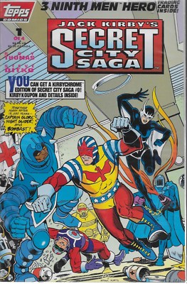 Jack Kirby´s Secret City Saga No.1-4 / 1993 OVP mit Trading Cards / Steve Ditko