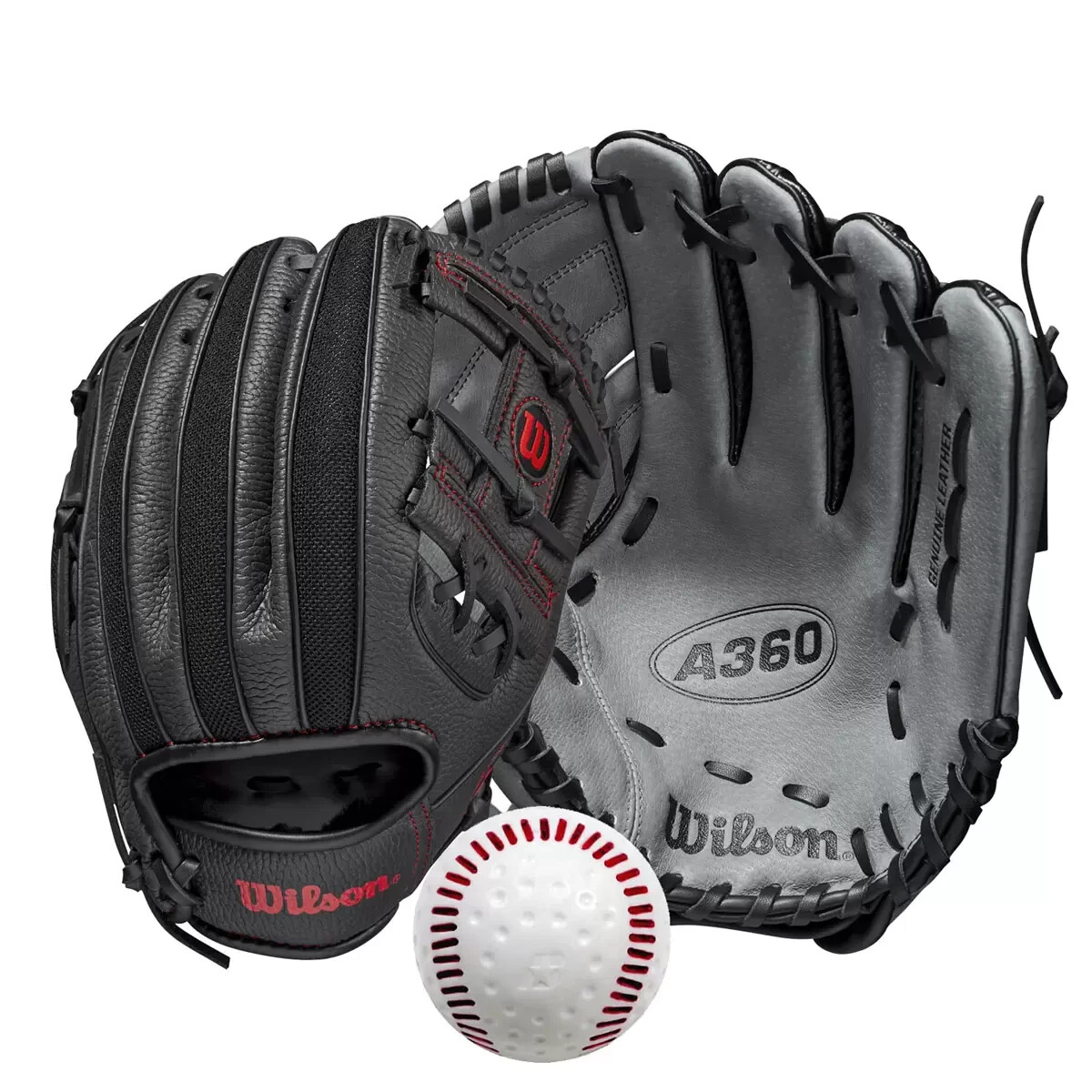 BASEBallダイカスト野球バッチ合金60セット Wilson Baseball Family Catch Set 2 Gloves and Ball in Black | eBay