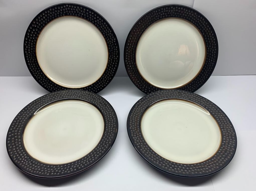 32 piece Threshold Bronze Stoneware Hammered set for sale