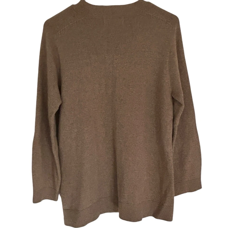 Suéter de mezcla de lana y cachemir para mujer talla M tostado So, lana preppy dinero antiguo clásico Foto 2 de 4