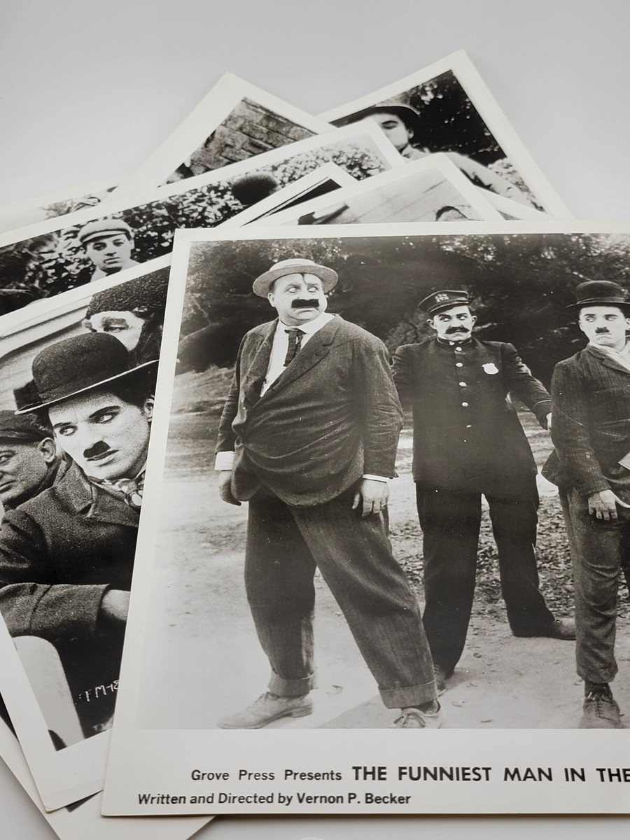 Lot Of 6 Rare Antique Press Release Charlie Chaplin 8x10 Photos