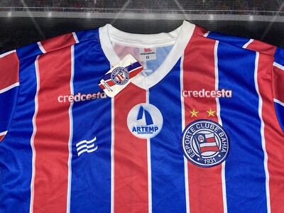 Esporte Clube Bahia #10 Soccer Escuadrao Jersey Mens Sz Large WNT