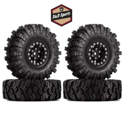 Injora SCX24-49BK-1007 - 1.0  62x20.5mm Wheel Rims Mud Terrain Tire For SCX24