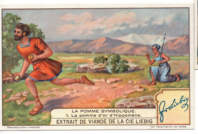 S1230- CHROMO LIEBIG - 1929 -  '' LA POMME SYMBOLIQUE '' : 1. LA POMME D'OR D'HIPP