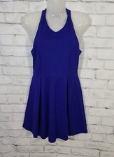 Lulus Royal Blue Sleeveless Cutout and About Skater Dress Size Small