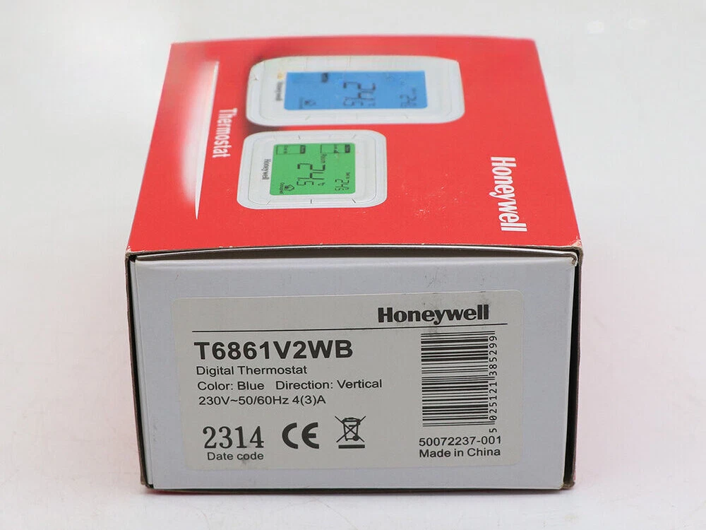 Honeywell Digital T6861V2WB Thermostat Control Panel