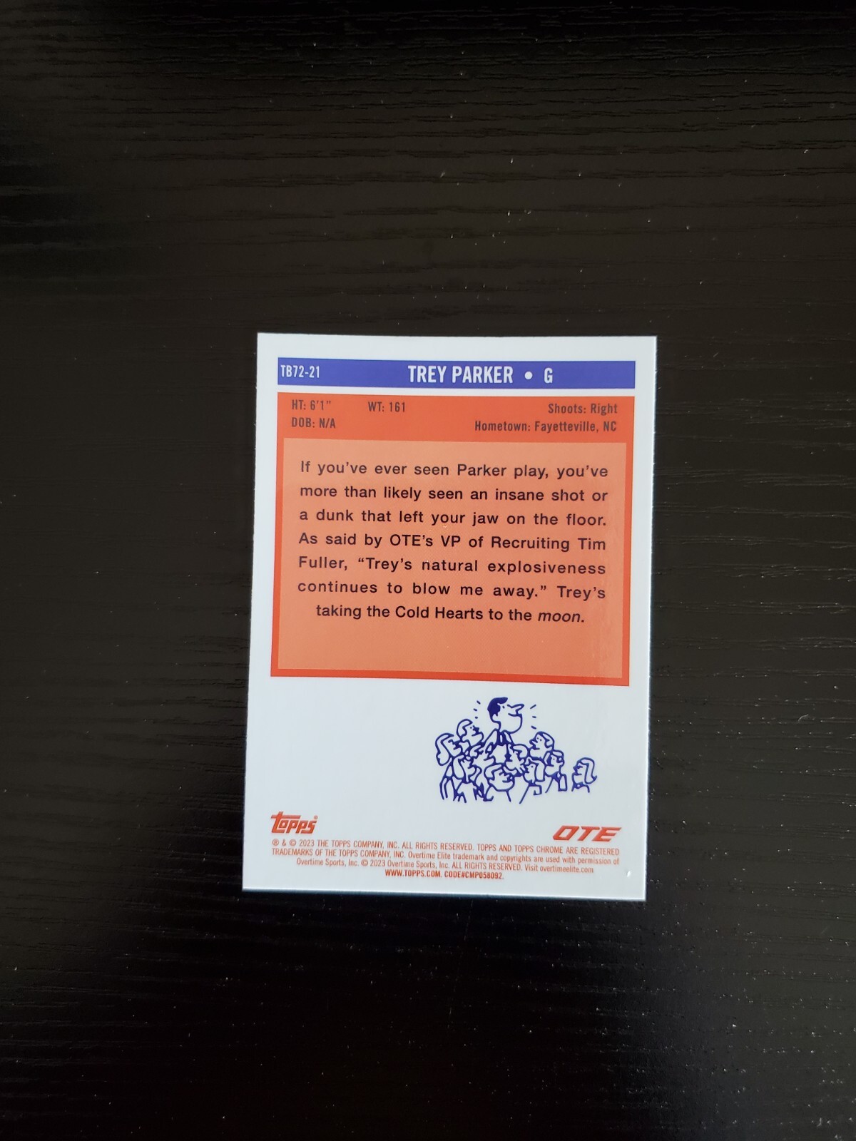Trey Parker - 2022-23 Topps Chrome OTE - 1972 Topps Basketball Insert ...