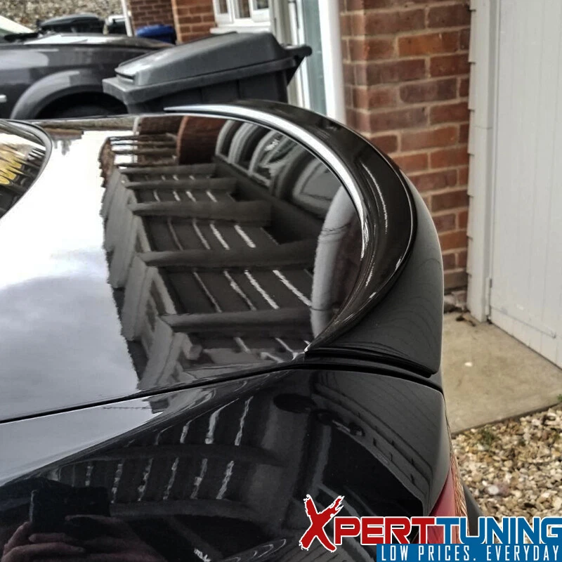 Fits 06-11 BMW 3 Series E90 Sedan M3 OE Rear Trunk Spoiler Wing Unpainted Black Foto 2 de 3