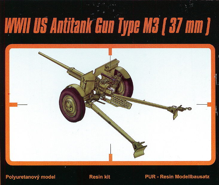 Cmk 129-Ra041 - 1:35 M3 US 37mm Anti Tank Gun - New