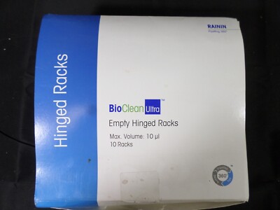 RAININ BioClean Empty Hinge Racks 10 Racks Lite Touch System 10µL 30389350