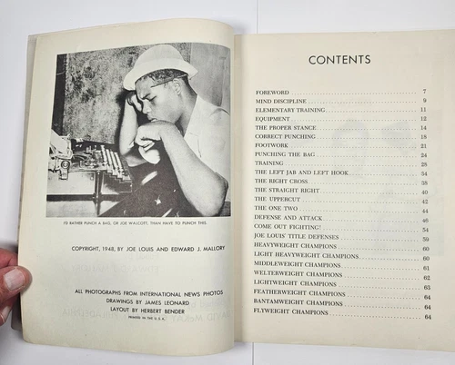 1948 Joe Louis How to Box Book David McKay Company IBHOF The Brown Bomber Boxing - 画像5/21
