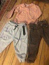 ZARA Boys Infant Clothing Lot Jeans Long Sleeve Shirt 12-18 Months Toddler