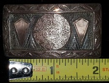 STERLING GOLD BELT BUCKLE