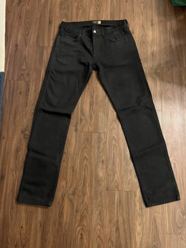 J Crew 484 Garment Dyed Black Jeans 32x34