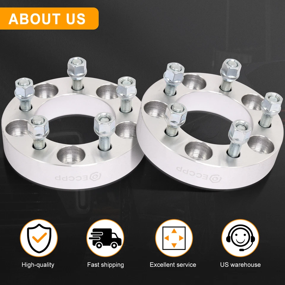 4x1.25" 5x120.65 to 5x114.3 Wheel Adapters For Chevy S10 GMC Sonoma 1991-2004 Foto 4 de 4