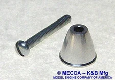 COX ENGINE .09 & .074 Aluminum SPINNER with screw Cox # 2119 MECOA Cox #968-009