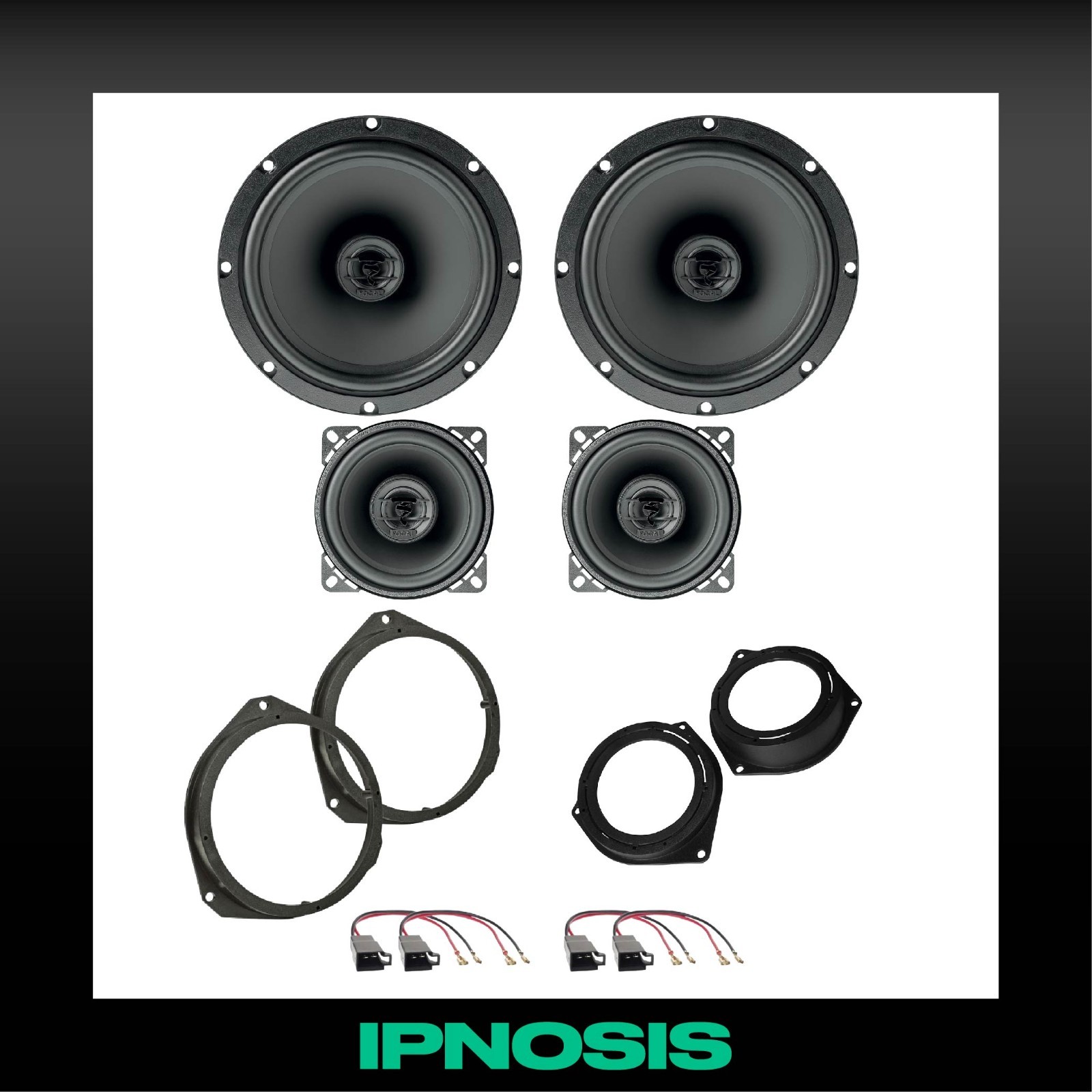 Kit Focal MiTo: Casse ACX 165 e 100 con Supporti e Cablaggi Inclusi
