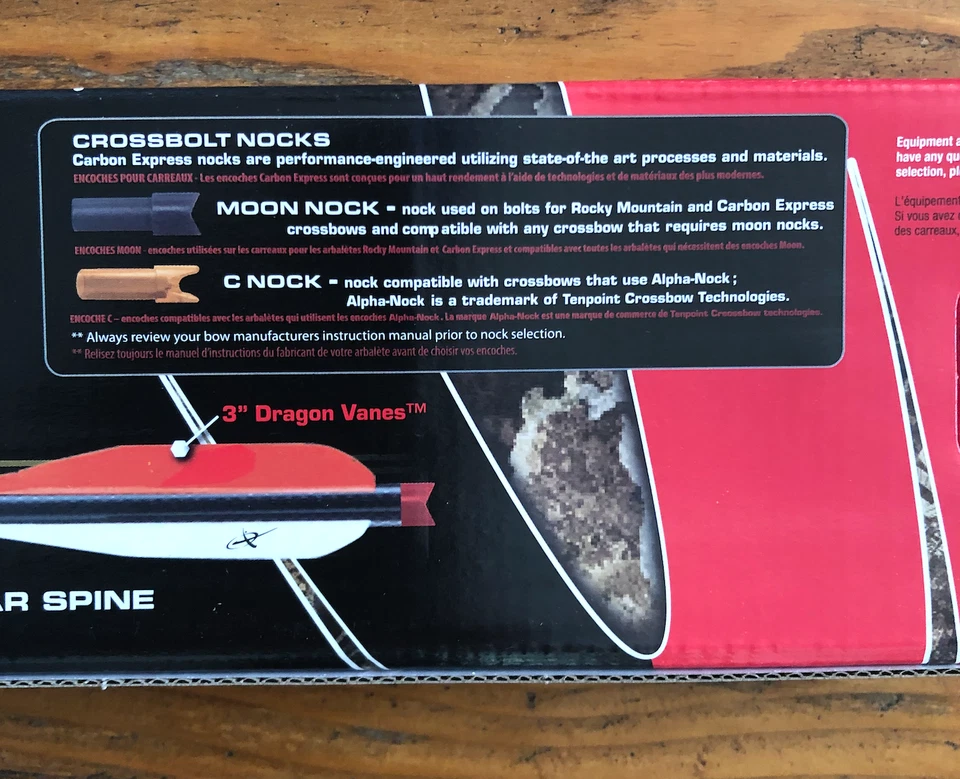 20 Inch Crossbow Bolts Carbon Express 51182 Maxima Contour 20"   ( 12 - Bolts ) - Image 4 of 4