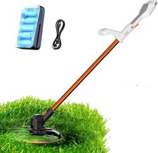 Litheli Cordless Grass Trimmer, 25cm Battery Powered Grass Strimmers, Grass Trim
