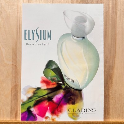 1994 Clarins Elysium Heaven In Earth Fragrance Vintage Print Ad Perfume Advert