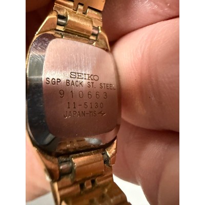 Vintage Seiko Ladies Gold Tone Watch 11-5130 Manual Wind  display picture 3