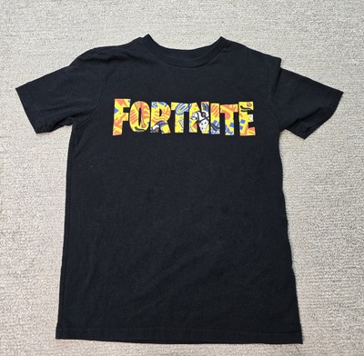 Fortnite T-Shirt Black Kids Size Large 10/12 Gamer Shirt Epic Games Battle Royal