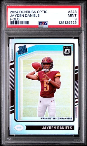 2024 Panini Donruss Optic Jayden Daniels #248 Holo PSA 9