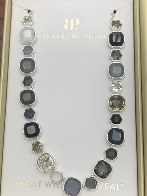 Bomb Party Necklace Jewel Candy 25  NK55311 Glisten & Glaze Black Tie Twilight 