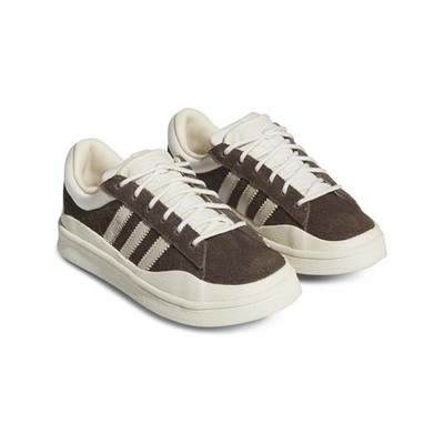Adidas Bad Bunny Campus C Shoes Brown Suede White Cream Size 2 Kids